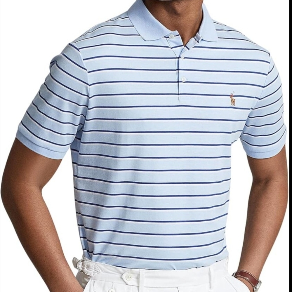POLO BY RALPH LAUREN Men's Blue Striped Shirt